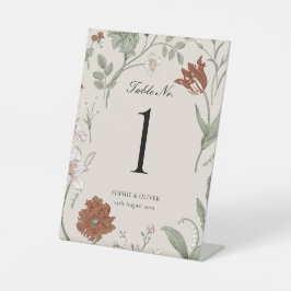 Números de Tabela Botânica Terracotta