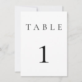 Números de Tabela de Casamento/Evento Preto e Bran