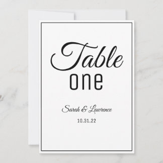 Números de Tabela de Recepção Dupla Lado Minimalis