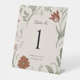 Números de Tabela de Terracotta Floral