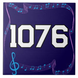 Números editáveis da família musical do Azulejo de