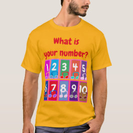 Números matemáticos precoces 1 a 10 T-Shirt