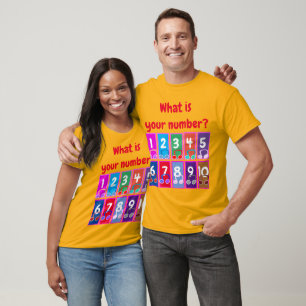 Números matemáticos precoces 1 a 10 T-Shirt