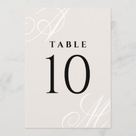 Números Neutrais Da Tabela Do Monograma Elegante D