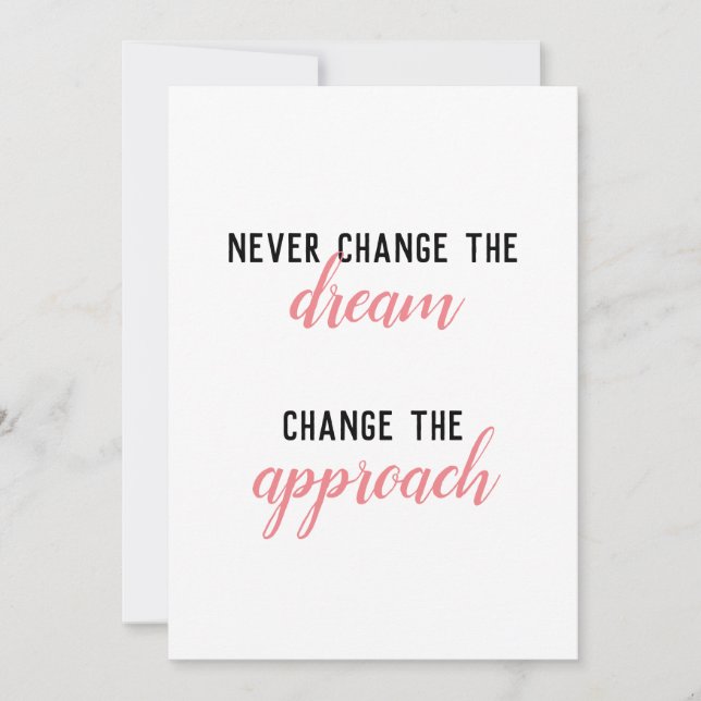 Nunca Alterar O Convite De Sonho (Frente)