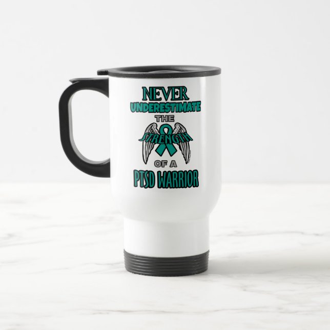 Nunca... Caneca de viagem do Guerreiro PTSD (Esquerda)