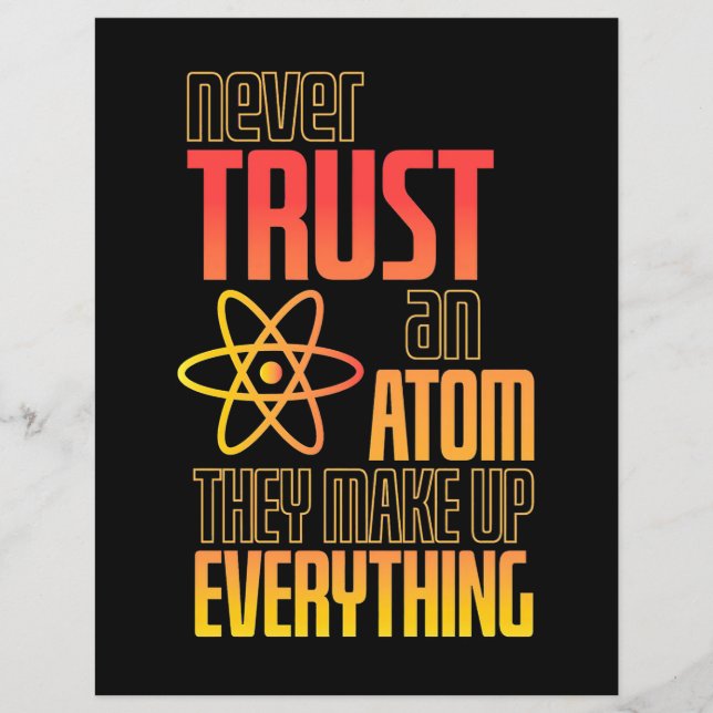 Nunca Confie Em Um Atom Eles Fazem Tudo (Frente)