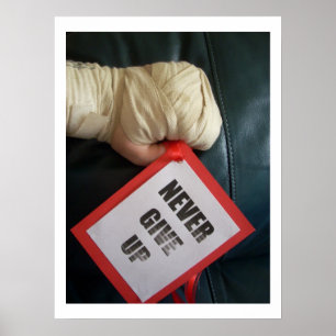 Nunca dê o poster acima de encaixotamento