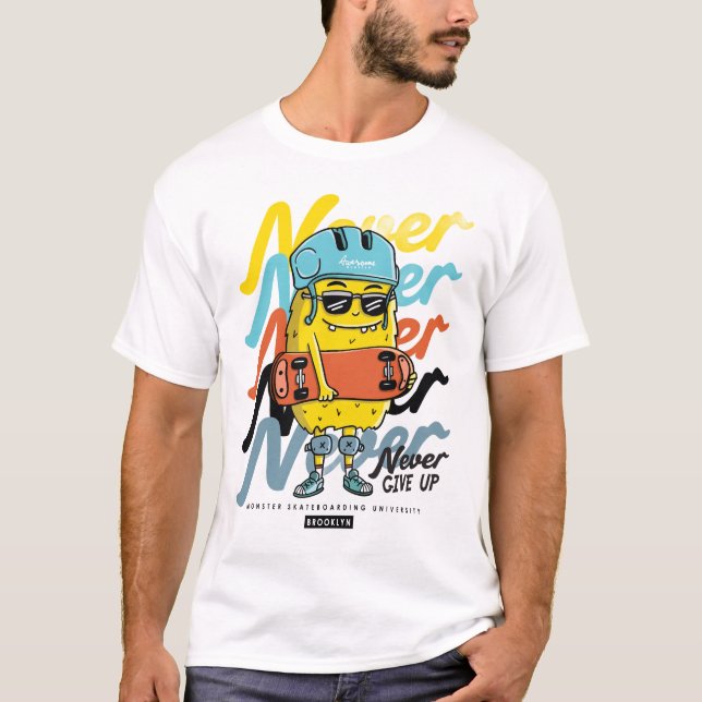 Nunca desista da t-shirt (Frente)