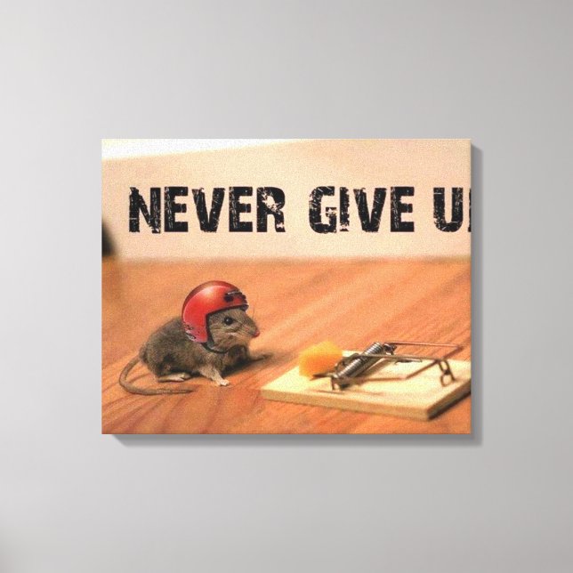 Nunca desista de encorajar a Canvas do mouse (Frente)