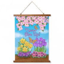 Nunca Desista De Madeira Tapeçaria A Parede