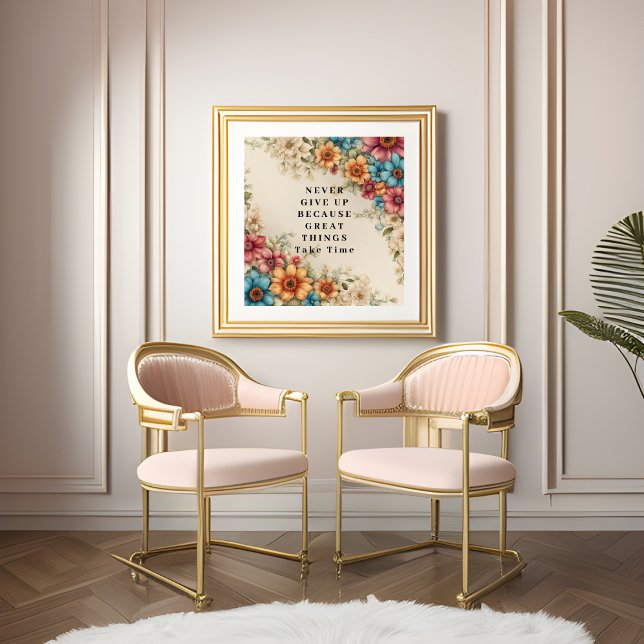 Nunca desistir do Impressão de fotos (Never Give Up Photo Print)