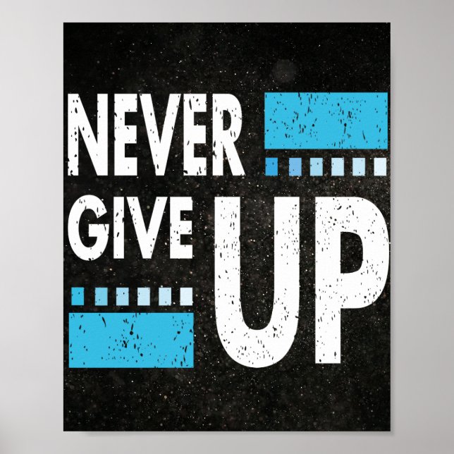 Nunca Desistir: Poster de Oferta de Cotação Inspir (Frente)
