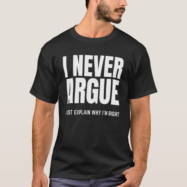 Nunca discuto, só explico porque sou a Camisa Cert (Frente)