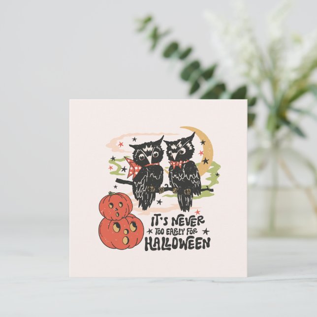 Nunca é cedo demais para o Dia das Bruxas (Em pé/Frente)