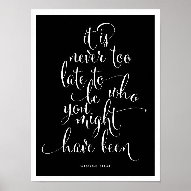 Nunca É Tarde Demais Para Sermos Poster (Frente)