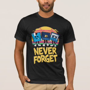 Nunca Esqueça A Camisa T Do Grafite De Retro