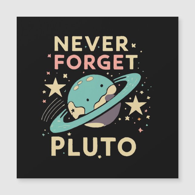 Nunca Esqueça a Ciência Espacial de Plutão (Frente)