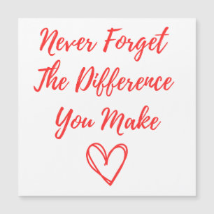 Nunca Esqueça A Diferença Que Faz, Graças