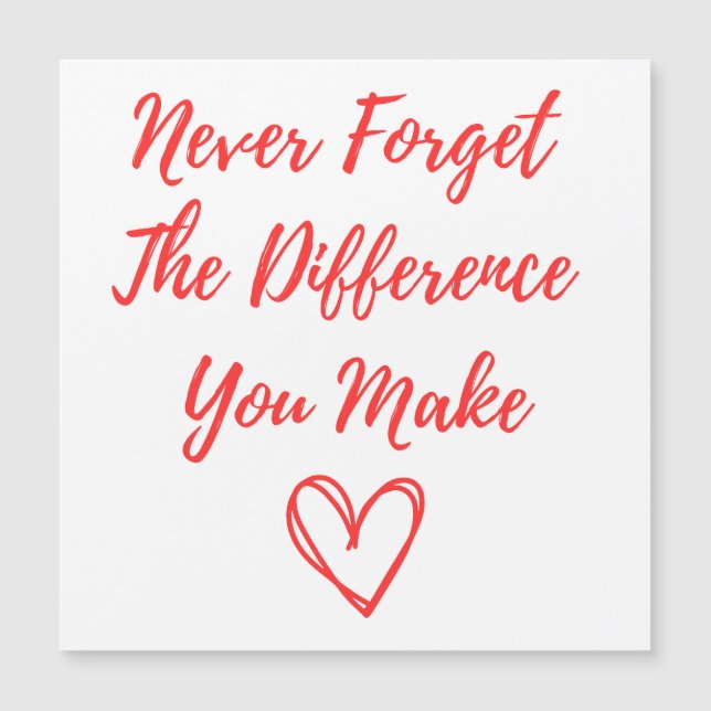 Nunca Esqueça a Diferença que Você Faz, Grato (Frente)