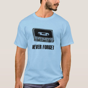 Nunca esqueça o t-shirt da cassete de banda