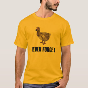 Nunca esqueça o t-shirt do pássaro do Dodo
