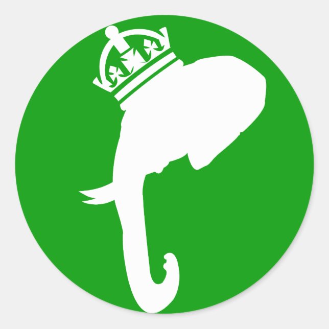 Nunca esqueça seus adesivos redondos da coroa (Frente)