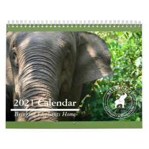 Nunca Esquecer o Calendário do Elephant Foundatio