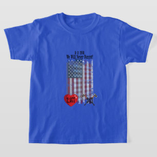 "Nunca Esqueceremos! 11/09/2001" Camiseta Masculin
