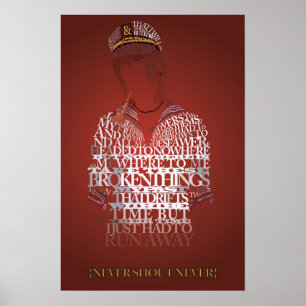 Nunca grito nunca perdido no poster do mar