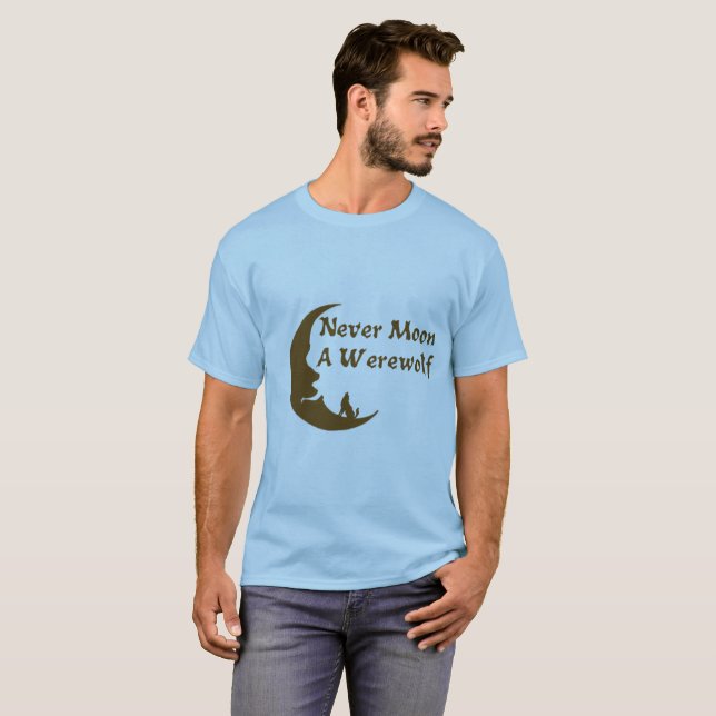 Nunca Moon uma camisa do homem-lobo (Frente Completa)