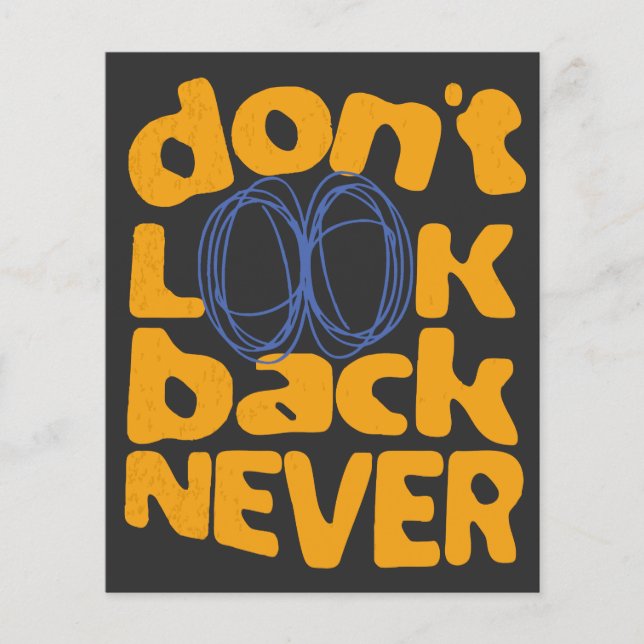 Nunca olhe para trás (Frente)