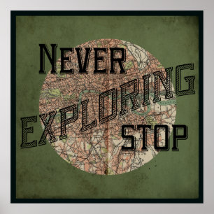 Nunca Pare de Explorar Poster