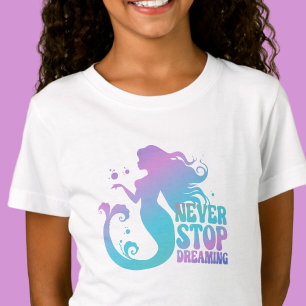 Nunca Pare De Sonhar - Camiseta Rosa Sereia