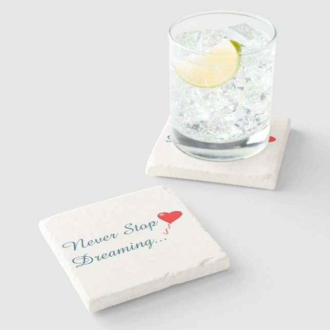 Nunca Pare de Sonhar com Porta copos de Pedra (Lateral)