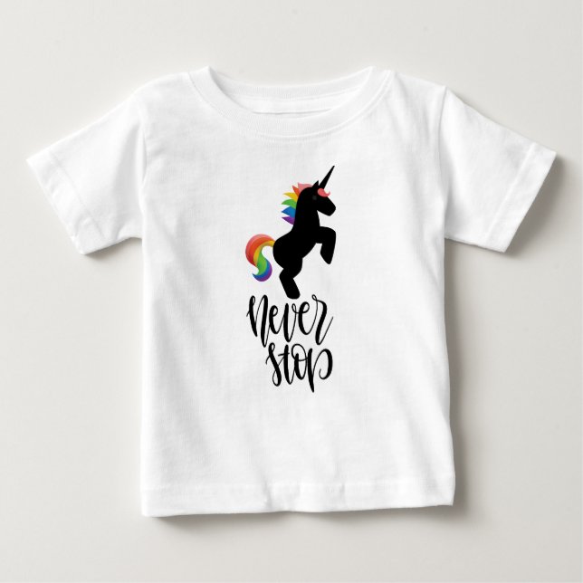 Nunca pare impressão de Camiseta Cavalo (Frente)
