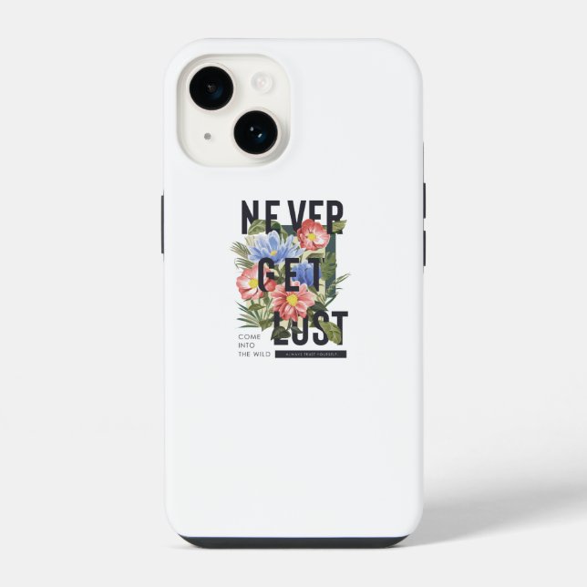 Nunca se Perca Slogan Floral (Verso)