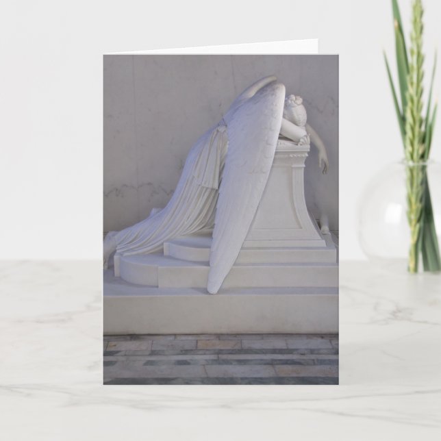 Nunca Semear Sozinho Cartão Anjo (vista lateral) (Frente)