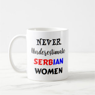 nunca subestime a caneca de café de mulheres sér