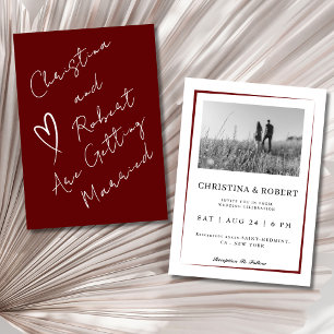 núpcias do Red Boho clássico do convite