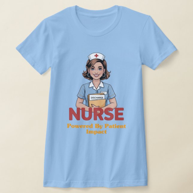 Nurse Powered by Coffee T-shirt (Postura )