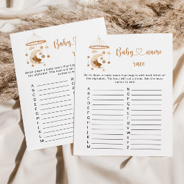 Nursert Mobile Baby name jogo de chá de fraldas