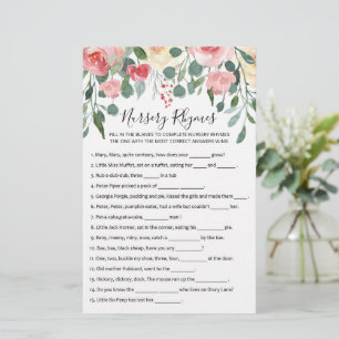 Nursery Rhymes com o Jogo do Partido do Chá de fra