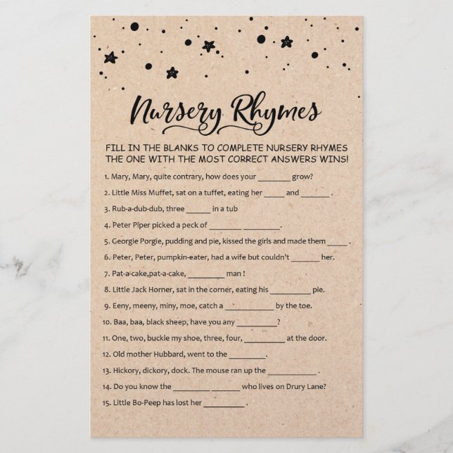 Nursery Rhymes com o Jogo do Partido do Chá de fra (Frente)