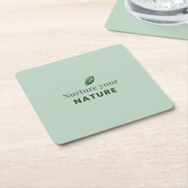 Nurture Your Nature - Porta-copos Motivacional Min (Inclinado)