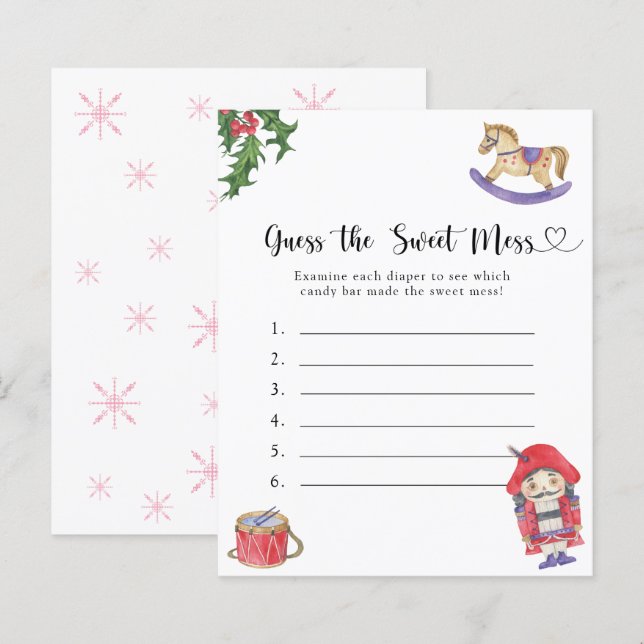 Nutcracker - Adivinha o jogo do Sweet Mess (Frente/Verso)