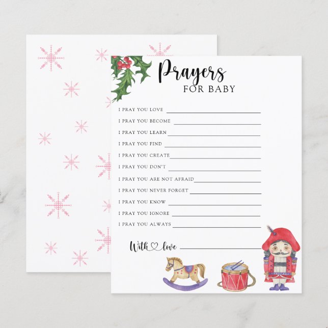 Nutcracker - Jogo do Partido | oração para o bebê (Frente/Verso)