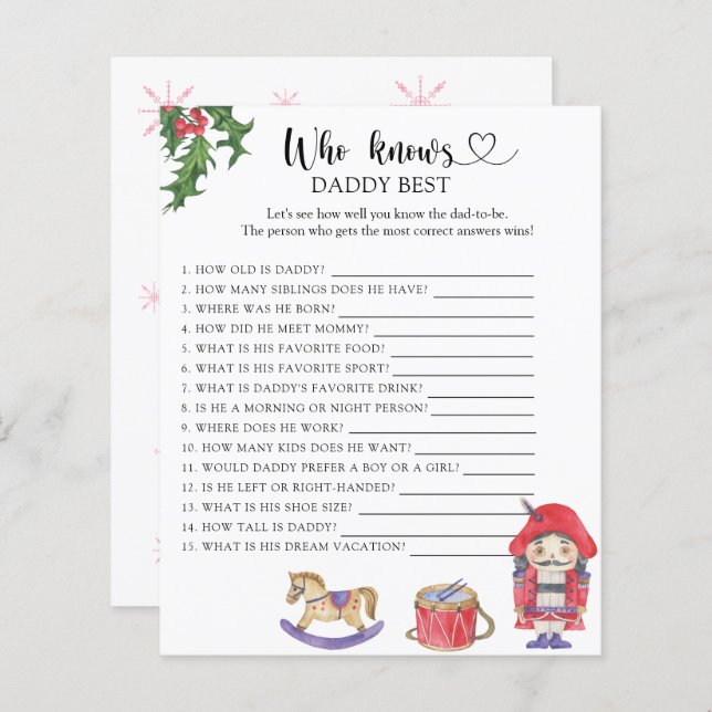 Nutcracker - Quem sabe o melhor jogo do pai (Frente/Verso)