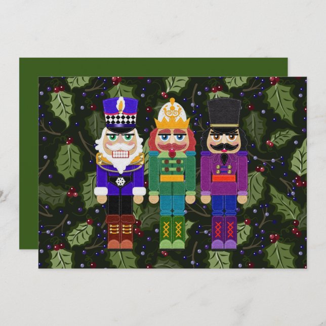 Nutcrackers Sentiram Estilo Feliz Natal (Frente/Verso)