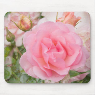 Nuvem perfumada Mousepad cor-de-rosa